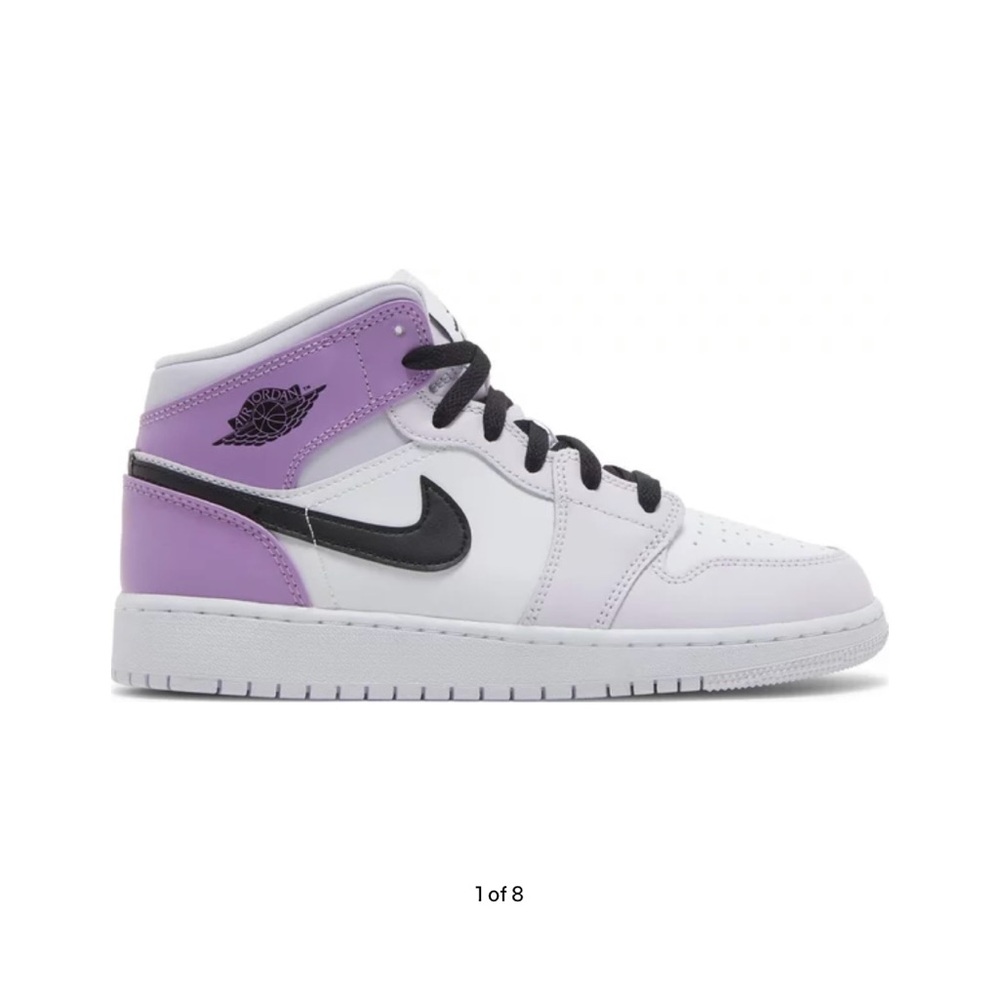 Air Jordan girls purple Nikes sz 4